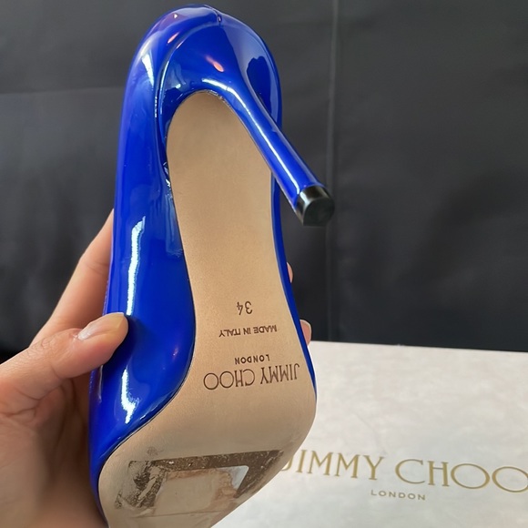 Jimmy Choo Romy Pumps, new, size 34, colbalt - Picture 2 of 7